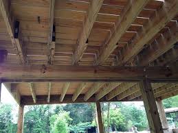 This deck drainage system is easy to attach below an existing deck and forms a ceiling over the space below the deck. Under Deck Cover Hometalk