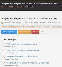 Check review of ca final papers july 2021. Shapes And Angles Worksheets Class 5 Maths Ncert In 2021 Angles Worksheet Math Worksheets
