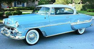1953 Chevy Bel Air Sport Coupe Blue With Two Tone Blue Interior Chevrolet Bel Air Chevy Bel Air Bel Air
