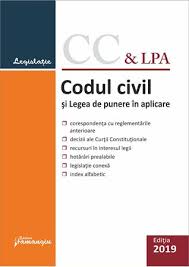 412 referitoare la timpul legal al concepţiunii sunt aplicabile. Codul Civil Si Legea De Punere In Aplicare Editie Actualizata La 7 Ianuarie 2019 Editura Hamangiu
