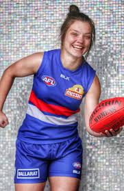 Ellie blackburn is an australian rules footballer playing for the western bulldogs in the afl women's (aflw). Aflw Ellie Blackburn Western Bulldogs Marquee Was Born To Play Footy Herald Sun
