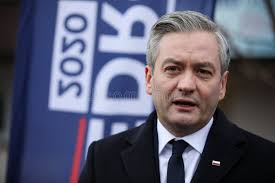 Portrait of Robert Biedron, Candidate for President Editorial Stock Photo