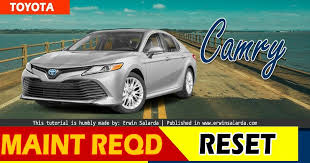 This is how to reset maintenance required light on toyota camry with smart key feature.this works on 2007 and newer camry models, including the camry hybrid. How To Reset Maintenance Required Toyota Camry