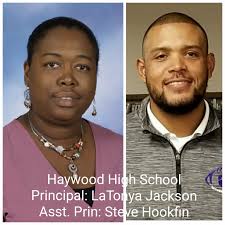 Haywood High Principal Mrs. Latonya Jackson will be principal at Haywood  High School at the start of the spring semester. She is a graduate of  Dyersburg State Community College and the University