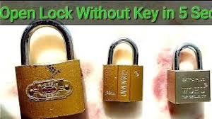 Idk why this won't work for an open block but i remember that 2. How To Open Any Lock In 5 Sec Without Using Key Youtube