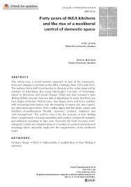 For example, employers often look for candidates with strong communication skills. Pdf Forty Years Of Ikea Kitchens And The Rise Of A Neoliberal Control Of Domestic Space