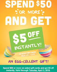 This is available in stores only. Hy Vee 5 Instant Discount On 50 Purchase Of Select Gift Cards Danny The Deal Guru