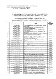 Maybe you would like to learn more about one of these? Subiecte Licenta Facultatea De Constructii Masini Universitatea