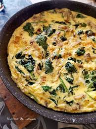 Omelette Aux Epinards Et Champignons Omlet Recipes Omelette Healthy Omelette