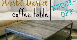 Beautiful in person, sturdy and great construction…$279.99!!!! World Market Aiden Coffee Table Knock Off Pneumatic Addict