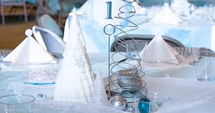 Create a great food table by draping muslin over wire hoops to form a wagon cover. Diy Christmas Table Decor Blue Silver Winter Wonderland