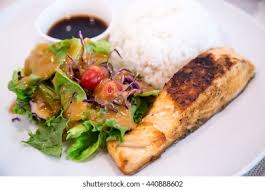 We use worcestershire sauce to add salty, punchy kick and depth to all sorts of dishes. Grilled Salmon Rice Vegetables Salad Stock Photo Edit Now 440888602