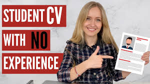 Tailor your cv to the job. Cv For Students With No Experience Free Template Youtube