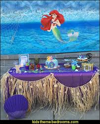 Set up a volleyball net and play beach ball volleyball! Decorating Theme Bedrooms Maries Manor Mermaid Party Decorations Mermaid Party Ideas Mermaid Themed Birthday Party Ocean Theme Party Decorations Under The Sea Party Little Mermaid Birthday