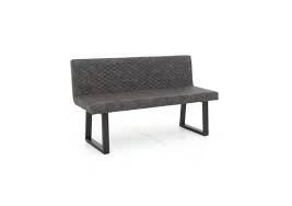 This upholstered, tasteful dining bench with back could stand in the hall, living room or bedroom. Compact Earth Backrest Dining Bench Furniture Village