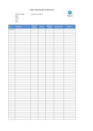 You reconcile your credit cards just as you would your bank accounts. Credit Card Tracking Spreadsheet Template Templates At Allbusinesstemplates Com