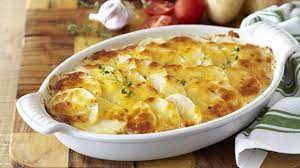 Cheesy Potato And Tuna Bake Tuna Bake Cheesy Potatoes Cooking Recipes