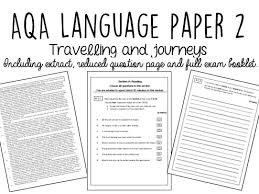 Aqa paper 2 question 5, writing to persuade mr salles. Aqa Gcse Language Paper 2 Travelling Teaching Resources