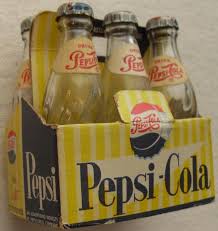 1960s Cola Bottles Pepsi Cola Vintage 1960s 6 Pack Replica Glass Bottles Pepsi Cola Pepsi Pepsi Vintage