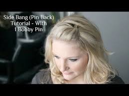 Side Bang Pin Back Poof