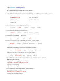 Soal bahasa arab kelas 4 pilihan ganda yang mudah dan jawaban. Soal Aswaja Dan Jawaban Kunci Soal