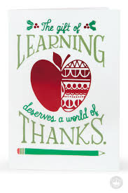 A World Of Thanks Christmas Card For Teacher Take Time To Appreciate A Special Educator This Christmas Christmas Card For Teacher Teacher Cards Teacher Gifts