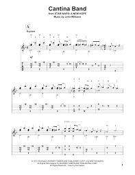 John Williams Cantina Band Piano Sheet Music Guitar Tabs Guitar Sheet Music