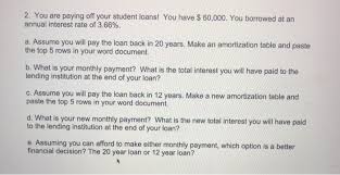 We did not find results for: 2 You Are Paying Off Your Student Loans You Have Chegg Com