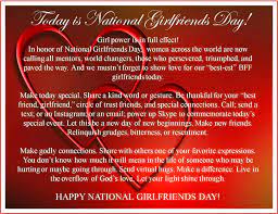 Either way, take this day to tell the special. 50 Best National Girlfriends Day Greeting Pictures