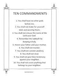 10 commandments coloring pages catholic. Free Print Out Of The Ten Commandments
