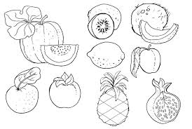Nuovo Immagini Disegni Da Colorare Frutta Migliori Pagine Da