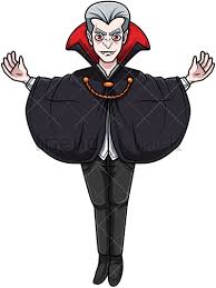 Elder Powerful Vampire Cartoon Vector Clipart Friendlystock Vampire Cartoon Cartoons Vector Vector Illustration
