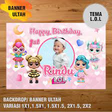 Bertema kartun kesayangan sang putri l.o.l, ulang tahun kelima bilqis ini digelar secara meriah. Banner Ulang Tahun Backdrop Ultah Spanduk Ulang Tahun Ultah Lol Surprise Shopee Indonesia