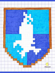Pixel Art Serdaigle Harry Potter En 2020 Coloriage Pixel Art Pixel Art Dessin Sur Petit Carreaux