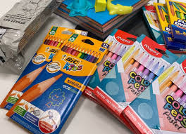 Stationery and toys for CHILDREN HUB by Buddhist chaplain and scholar from  the USA David Auble