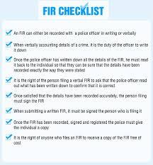 Procedure Of Filing An Fir In India
