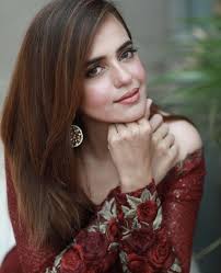 Beautiful Sumbal Iqbal Khan Awesome Clicks in Red