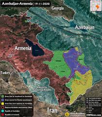 Azerbaijan has not exercised political authority over the region since the emergence of the karabakh movement in 1988. Azerbaijan Map Iwn