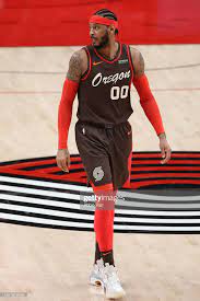 Official page of carmelo anthony. Carmelo Anthony Of The Portland Trail Blazers Looks On In The Fourth In 2021 Portland Trailblazers Trail Blazers Carmelo Anthony