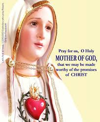 Prostrate at thy sacred feet, O august Queen of Heaven, I venerate thee  with the most profound respect, and I believe that thou art the daughter of  the Eternal Father, the Mother