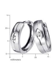 Mini creolen aus 925er silber. Goldmaid Paar Creolen Silber 925 Creolen Matt Und Glanzend Zirkonia Wenz