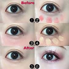 黒クマ オレンジ の画像検索結果 クマ メイク アイメイク ピンク 口紅 色