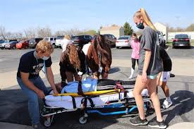 GHS, HHS Health Science Pathway students participate in paramedicine  learning experience with OTC EMT
