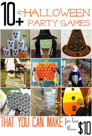 10 Halloween Party Games That You Can Make For Less Than 10 Mad In Crafts Fun Halloween Party Games Birthday Halloween Party Halloween Party Kids