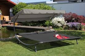 Bequeme Sunshine Doppel Gartenliege Anthrazit Gartenliege Sonnenliege Wintergarten Mobel