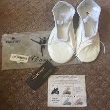 White Fantiny White Ballet Shoes 6 5 Women Nwt