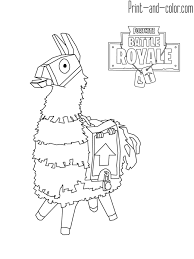 Fortnite Battle Royale Coloring Page Lama Ryatts 5th Birthday In