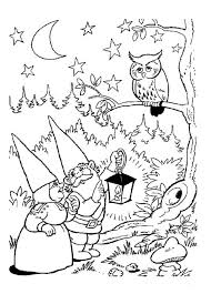 Black and white images of gnomes for printing. David The Gnome And Owl Coloring Page Free Printable Coloring Pages For Kids