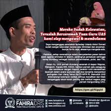 Maybe you would like to learn more about one of these? Fahira Idris Dpd Ri On Twitter Mereka Yang Mengancam Dan Mengintimidasi Sudah Sangat Kelewatan Teruslah Memberikan Ceramah Tuan Guru Ustadz Abdul Somad Kami Siap Mengawal Dan Membelamu Uas Ustadzabdulsomad Https T Co Mzlnwdrlfx