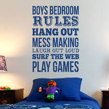 45 days money back guarantee. Boys Bedroom Rules Wall Stickers Decals Quotes Home Wall Decals